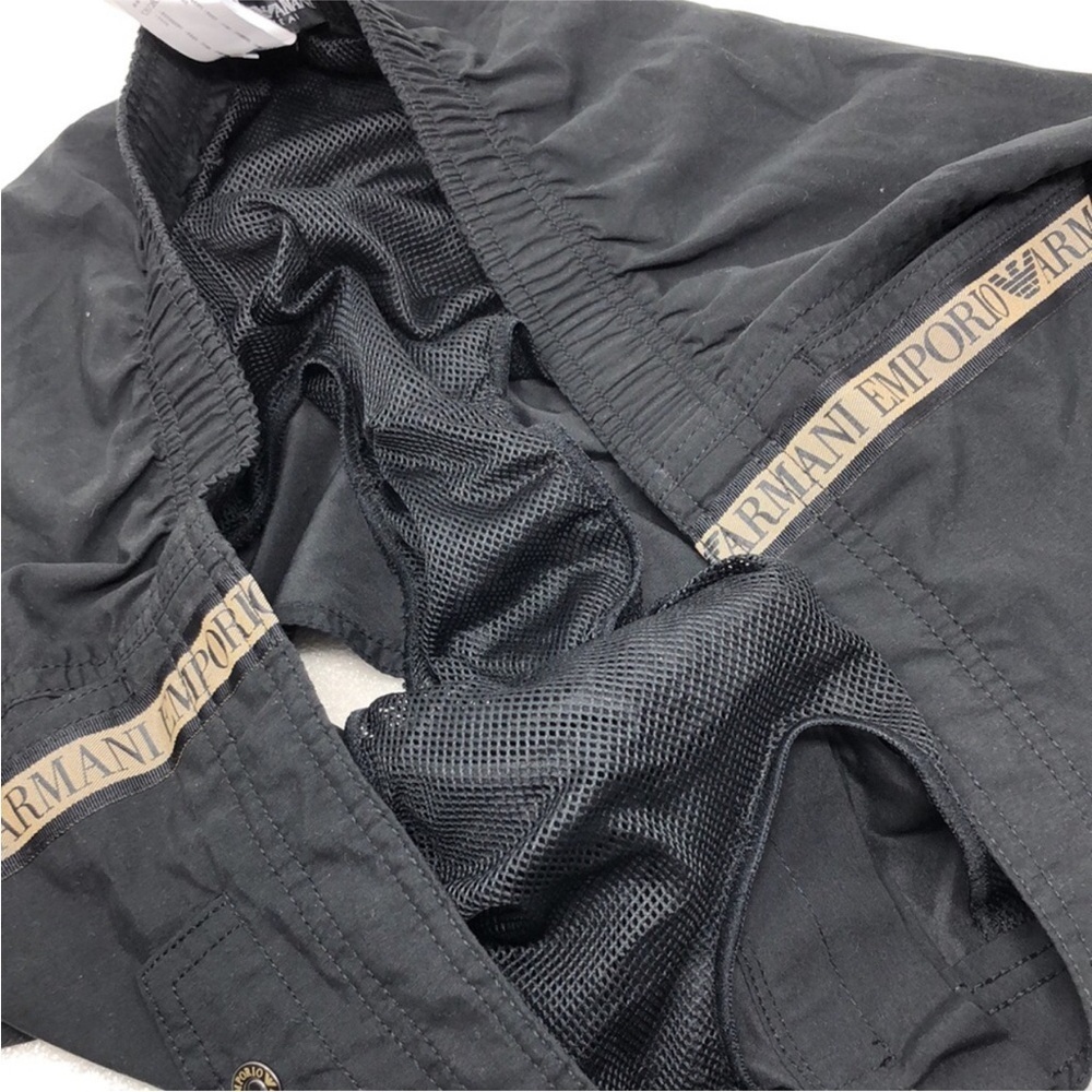 Giorgio Emporio Armani Swim Boxer Brief Black Trunks Men’s Size 54 US 38 2XL - Picture 10 of 11
